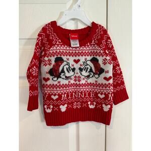 Disney Mickey & Minnie Red Christmas Sweater